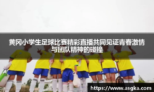 黄冈小学生足球比赛精彩直播共同见证青春激情与团队精神的碰撞