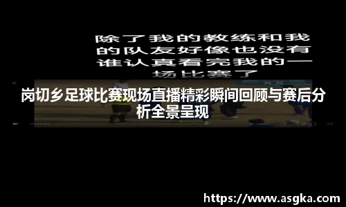 岗切乡足球比赛现场直播精彩瞬间回顾与赛后分析全景呈现